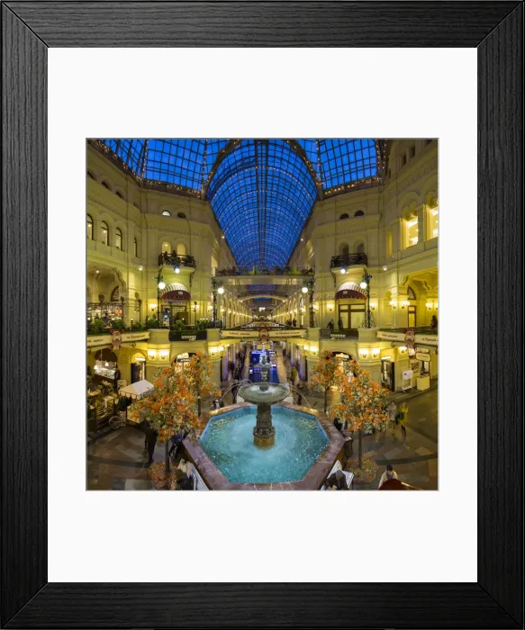 Framed Print : Russia, Moscow, Red Square, Gum Department Store, Interior Framed Print : Russia, Moscow, Red Square, Gum Department Store, Interior