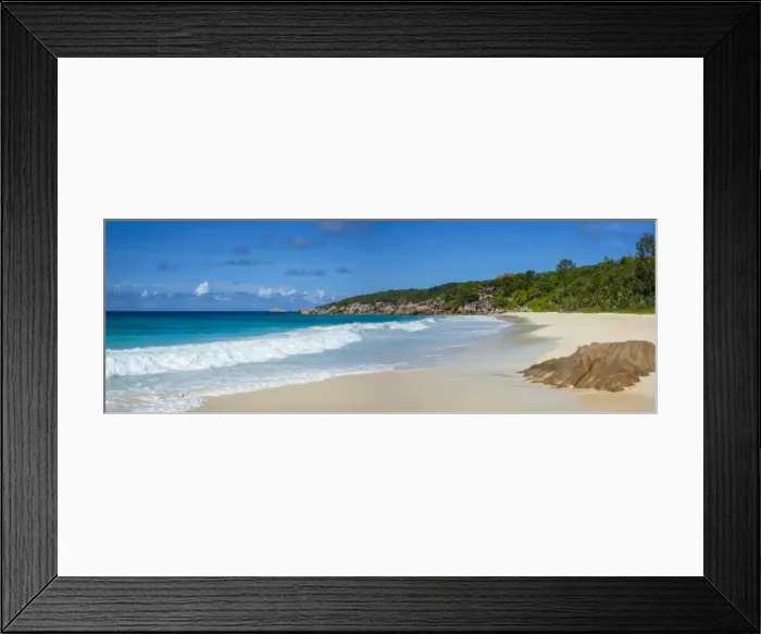 Framed Print : Petite Anse beach, La Digue, Seychelles Framed Print : Petite Anse beach, La Digue, Seychelles