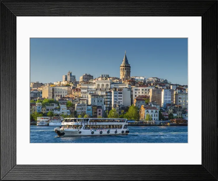 Framed Print : Galata district skyline with Galata Tower, Istanbul, Turkey Framed Print : Galata district skyline with Galata Tower, Istanbul, Turkey