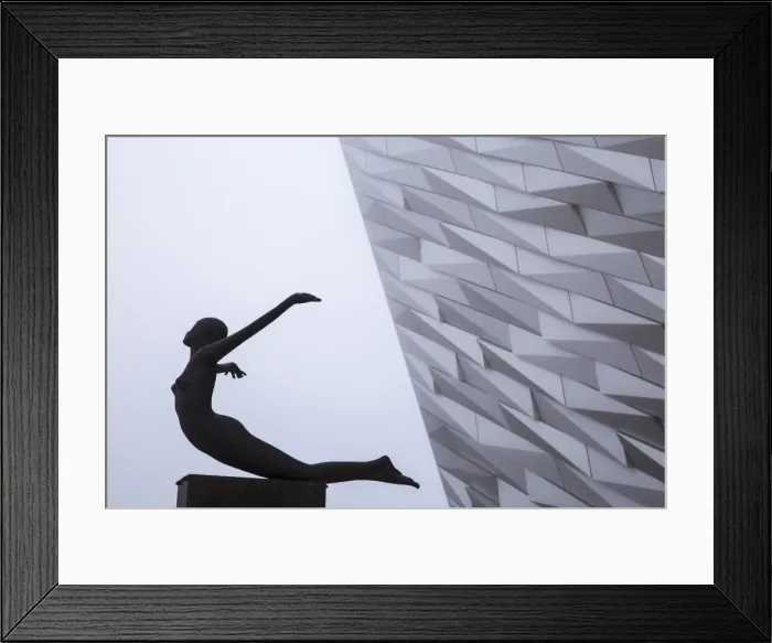 Framed Print : United Kingdom, Northern Ireland, Belfast, View of the Titanic Belfast museum Framed Print : United Kingdom, Northern Ireland, Belfast, View of the Titanic Belfast museum