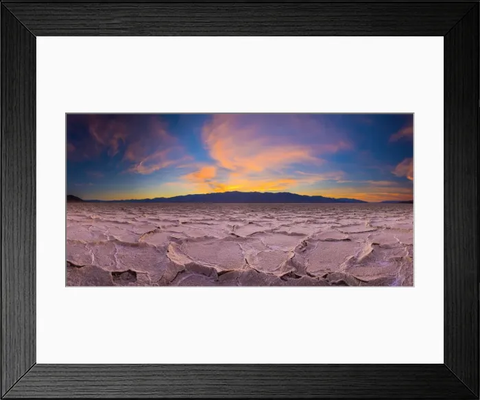 Framed Print : USA, California, Death Valley National Park, Badwater Basin, lowest point in North America