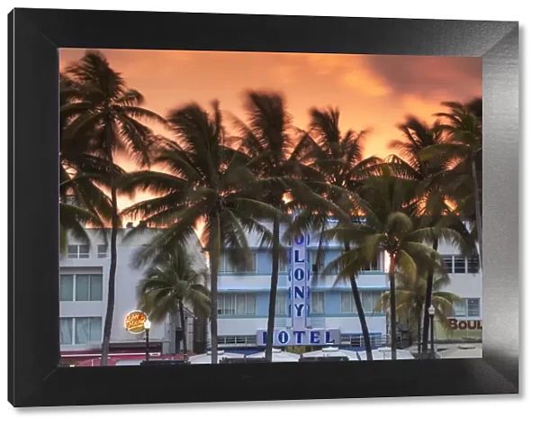 U. S. A, Miami, Miami Beach, South Beach, Art Deco Hotels on Ocean drive