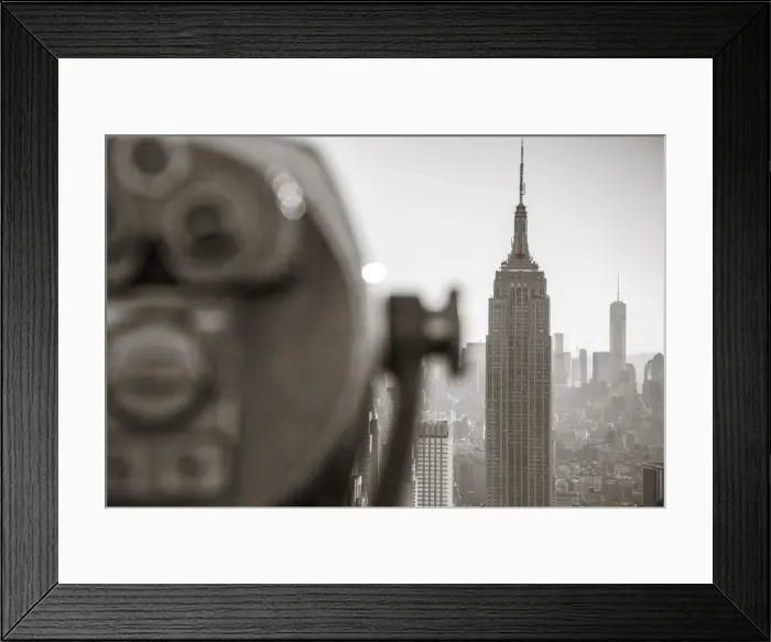 Framed Print : Empire State Building (One World Trade Center behind), Manhattan, New York City, New York Framed Print : Empire State Building (One World Trade Center behind), Manhattan, New York City, New York