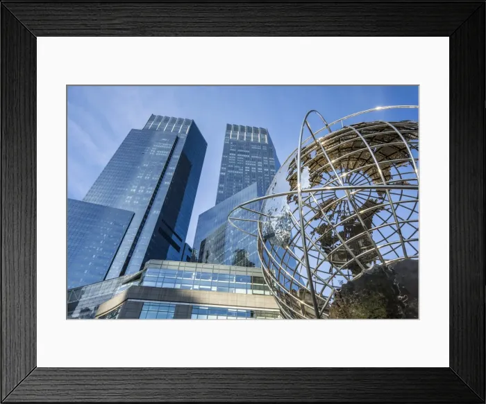 Framed Print : Time Warner building, Colombus Circle, Manhattan, New York City, New York, USA Framed Print : Time Warner building, Colombus Circle, Manhattan, New York City, New York, USA