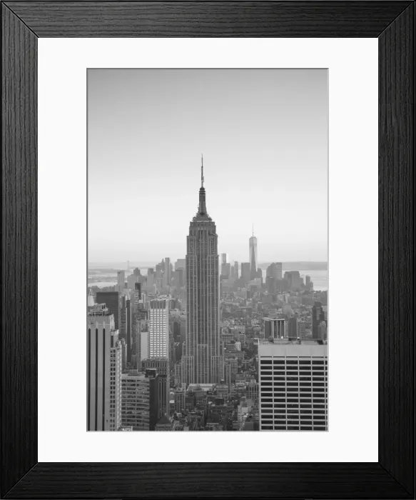 Framed Print : Empire State Building (One World Trade Center behind), Manhattan, New York City, New York Framed Print : Empire State Building (One World Trade Center behind), Manhattan, New York City, New York