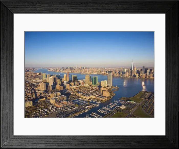 Framed Print : Jersey City and Lower Manhattan, New York City, New York, USA