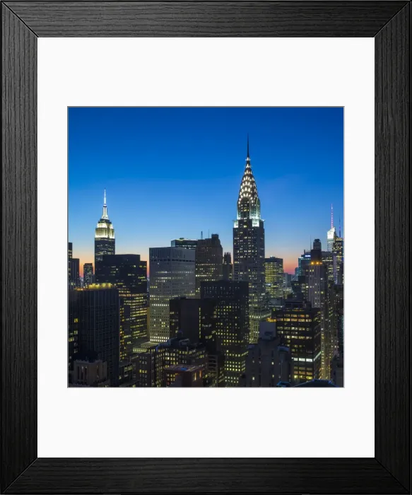 Framed Print : Chrysler Building and Empire State Building, Midtown Manhattan, New York City, New York Framed Print : Chrysler Building and Empire State Building, Midtown Manhattan, New York City, New York
