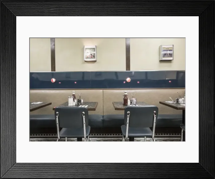 Framed Print : Diner in Midtown Manhattan, New York City, New York, USA