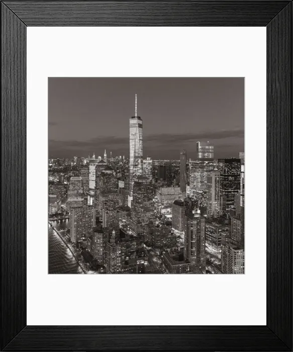 Framed Print : One World Trade Center & Lower Manhattan, New York City, New York, USA Framed Print : One World Trade Center & Lower Manhattan, New York City, New York, USA