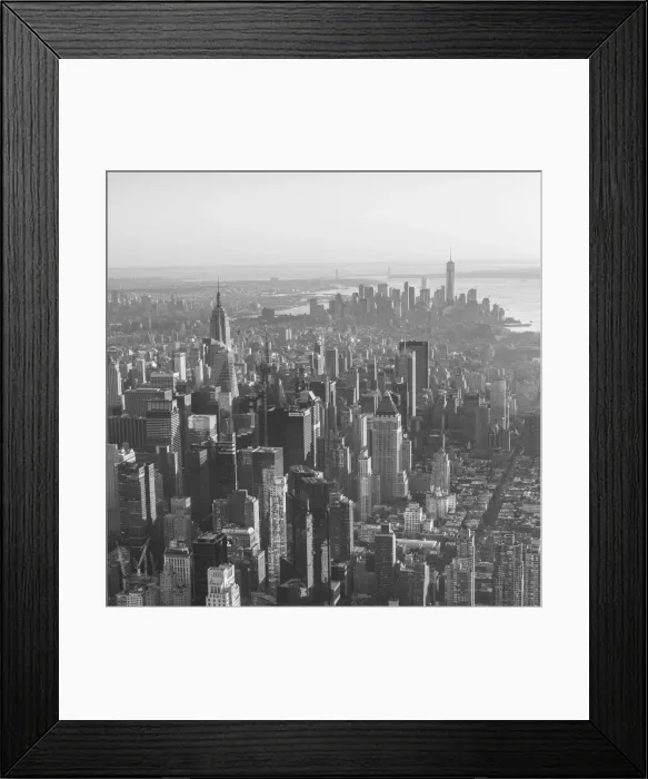 Framed Print : Midtown Manhattan and Lower Manhattan behind, New York City, New York, USA Framed Print : Midtown Manhattan and Lower Manhattan behind, New York City, New York, USA