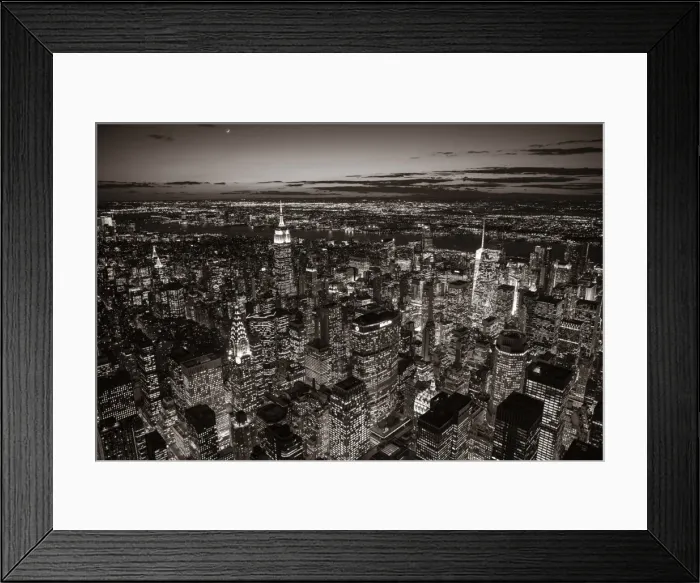Framed Print : Empire State Building & Manhattan, New York City, New York, USA Framed Print : Empire State Building & Manhattan, New York City, New York, USA