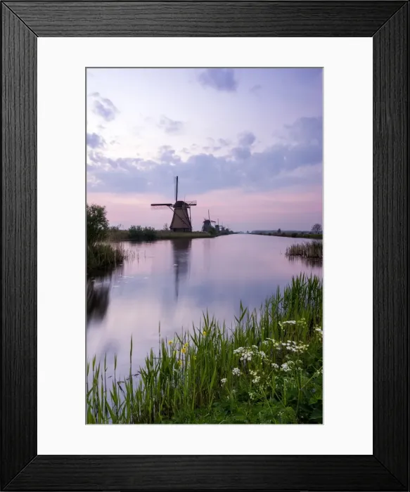 Framed Print : Kinderdijk, Molenwaard - Holland