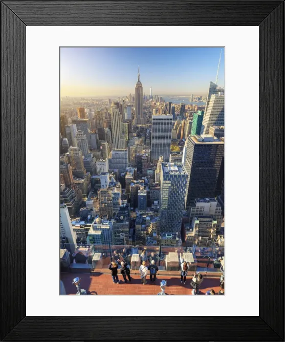 Framed Print : USA, New York, Manhattan, Top of the Rock Observatory, Midtown Manhattan and Empire Framed Print : USA, New York, Manhattan, Top of the Rock Observatory, Midtown Manhattan and Empire