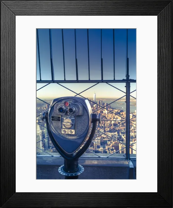 Framed Print : USA, New York, New York City, Manhattan, Empire State Building Observatory