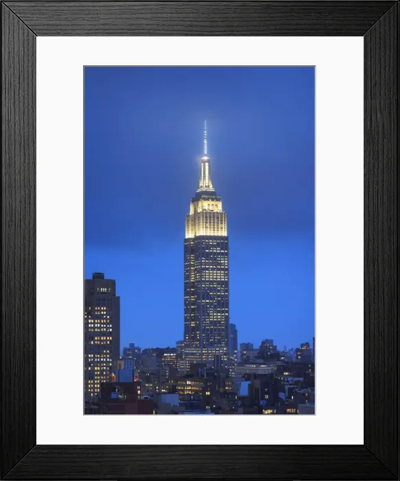 Framed Print : USA, New York, New York City, Manhattan, Empire State Building Framed Print : USA, New York, New York City, Manhattan, Empire State Building