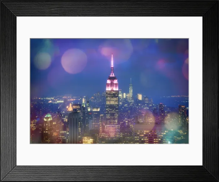Framed Print : USA, New York, New York City, Empire State Building and Midtown Manhattan Skyline Framed Print : USA, New York, New York City, Empire State Building and Midtown Manhattan Skyline
