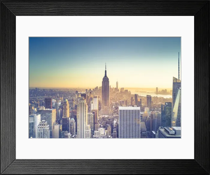 Framed Print : USA, New York, New York City, Empire State Building and Midtown Manhattan Skyline Framed Print : USA, New York, New York City, Empire State Building and Midtown Manhattan Skyline