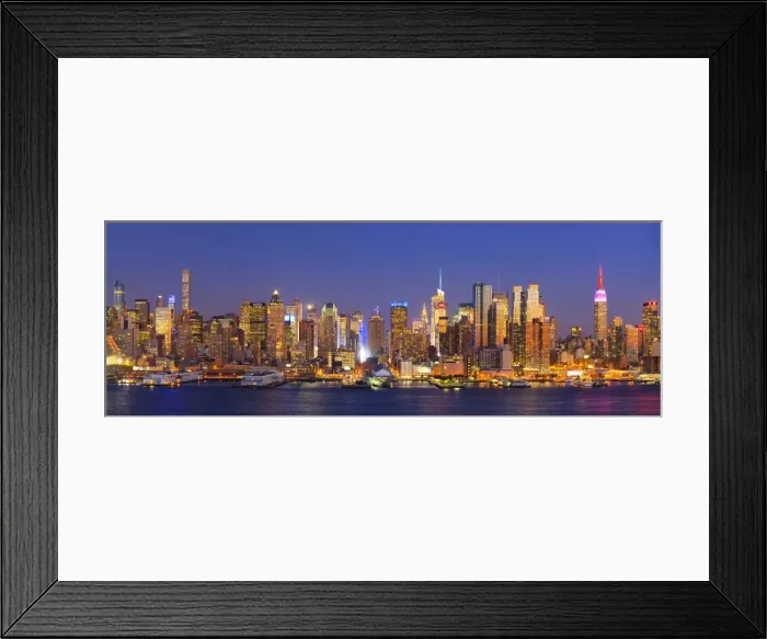 Framed Print : USA, New York, New York City, Manhattan Skyline from New Jersey Framed Print : USA, New York, New York City, Manhattan Skyline from New Jersey