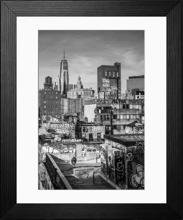 Framed Print : USA, New York, Manhattan, Lower Manhattan, Chinatown, Freedom Tower or One World