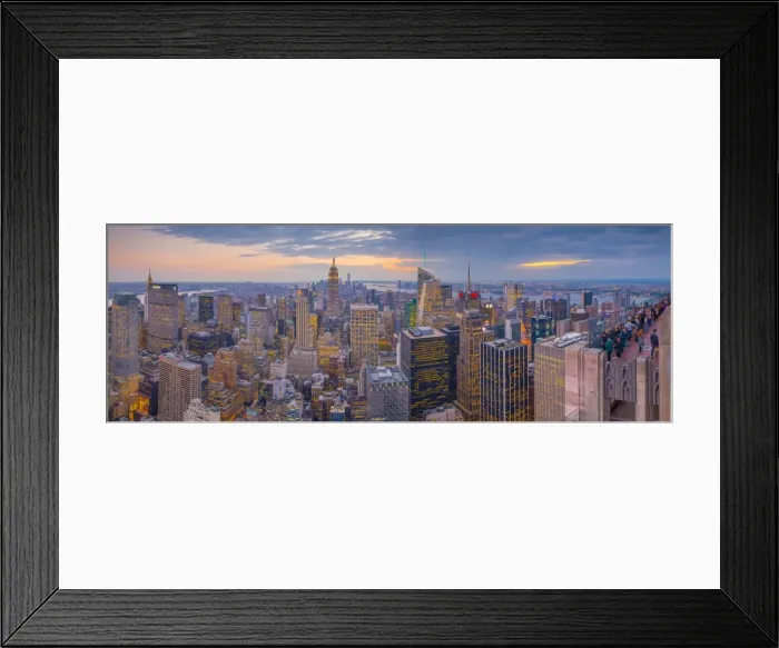 Framed Print : USA, New York, Midtown and Lower Manhattan, Empire State Building