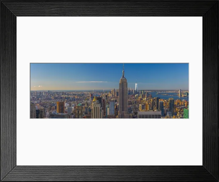 Framed Print : USA, New York, Midtown and Lower Manhattan, Empire State Building and Freedom Tower Framed Print : USA, New York, Midtown and Lower Manhattan, Empire State Building and Freedom Tower