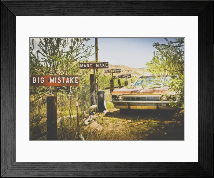 Framed Print : USA, Route 66, details of an old rugged Coca Cola fridge and car, vintage processing Framed Print : USA, Route 66, details of an old rugged Coca Cola fridge and car, vintage processing