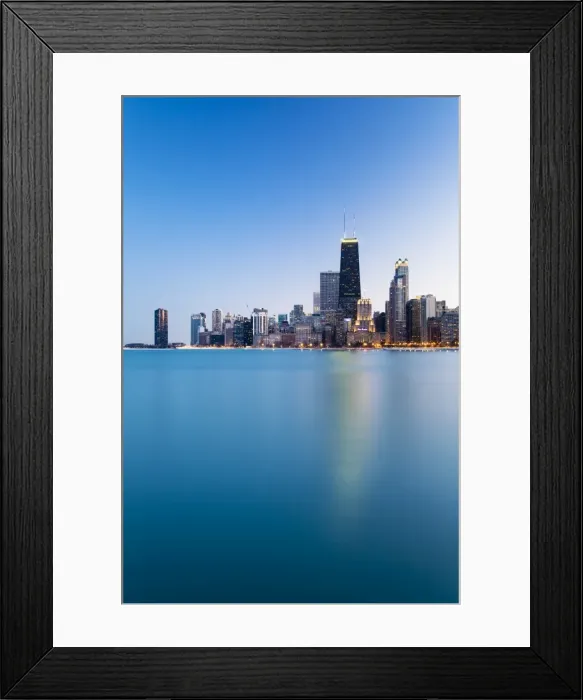 Framed Print : USA, Illinois, Chicago. The City Skyline from North Avenue Beach Framed Print : USA, Illinois, Chicago. The City Skyline from North Avenue Beach