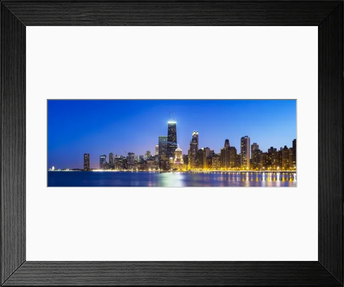Framed Print : USA, Illinois, Chicago. The City Skyline from North Avenue Beach Framed Print : USA, Illinois, Chicago. The City Skyline from North Avenue Beach
