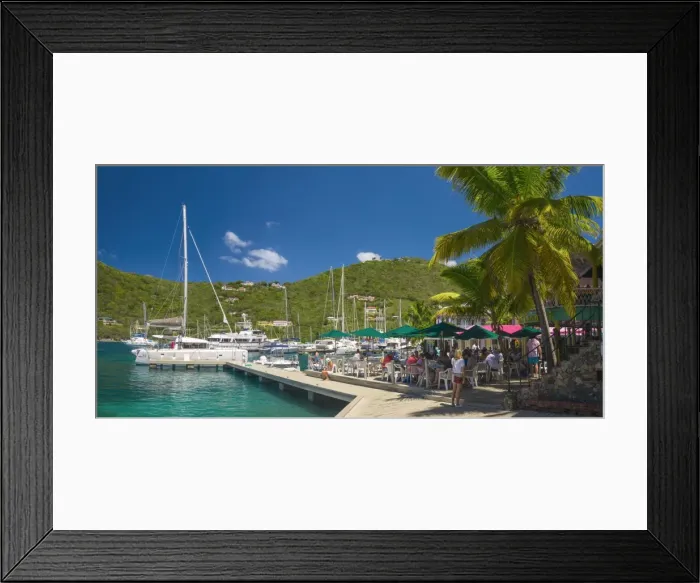Framed Print : Caribbean, British Virgin Islands, Tortola, Sopers Hole Framed Print : Caribbean, British Virgin Islands, Tortola, Sopers Hole