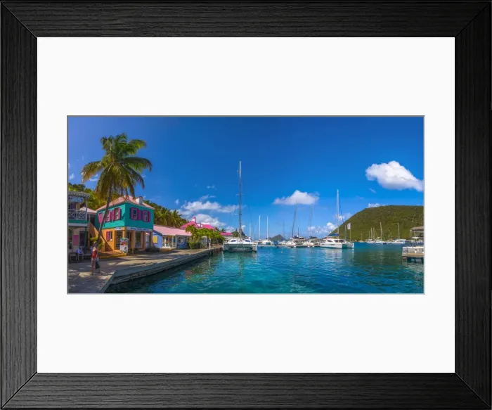 Framed Print : Caribbean, British Virgin Islands, Tortola, Sopers Hole Framed Print : Caribbean, British Virgin Islands, Tortola, Sopers Hole