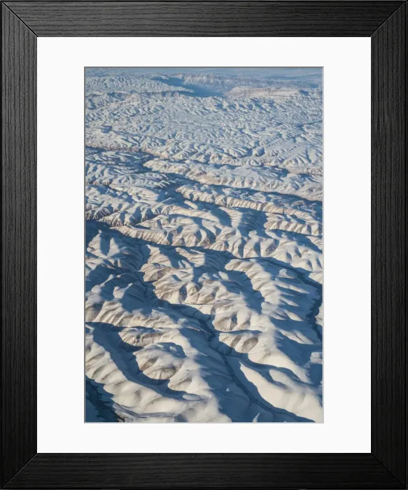 Framed Print : Aerial view over Helmand in central Afghanistan