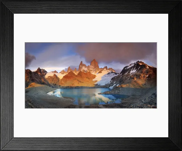Framed Print : Argentina, Patagonia, El Chalten, Los Glaciares National Park, Cerro Fitzroy Peak