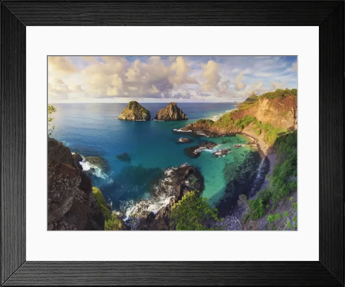 Framed Print : Brazil, Fernando de Noronha, Fernando de Noronha Marine National Park, Porcos Bay Framed Print : Brazil, Fernando de Noronha, Fernando de Noronha Marine National Park, Porcos Bay