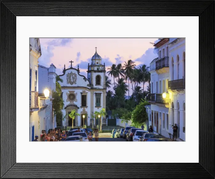 Framed Print : Brazil, Pernambuco, Olinda Old Town (UNESCO Site), Sao Bento Monastery Framed Print : Brazil, Pernambuco, Olinda Old Town (UNESCO Site), Sao Bento Monastery
