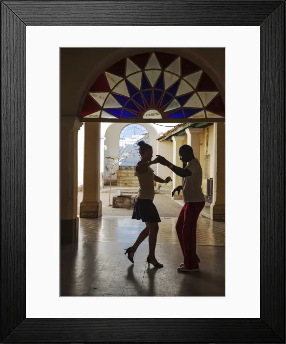 Framed Print : Cuba, Trinidad, Casa de Culture, Couple salsa dancing Framed Print : Cuba, Trinidad, Casa de Culture, Couple salsa dancing