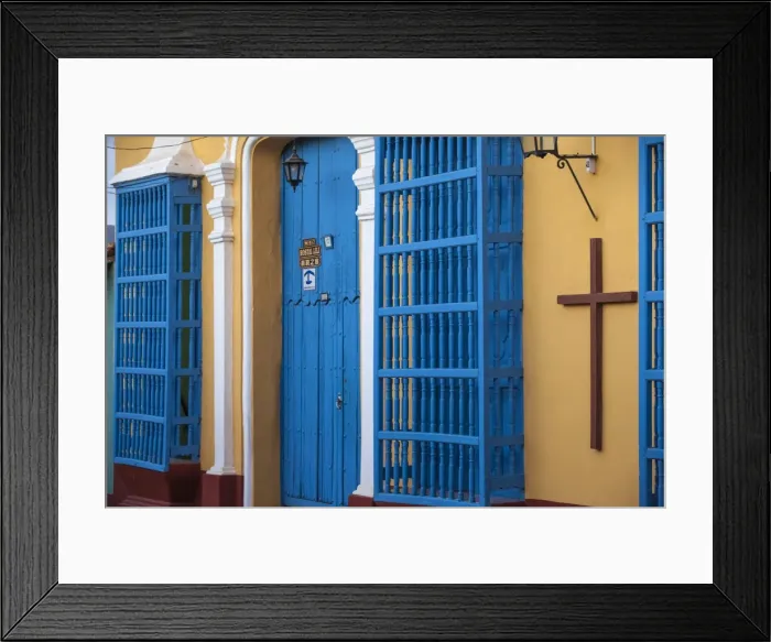 Framed Print : Cuba, Trinidad, Hostal in historical center