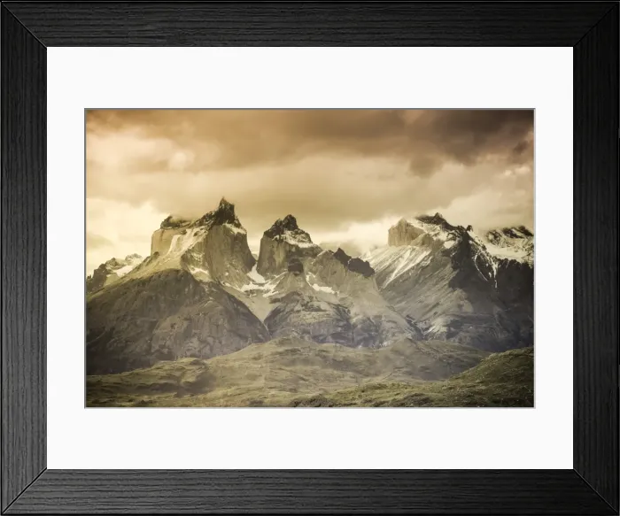 Framed Print : Chile, Patagonia, Torres del Paine National Park (UNESCO Site), Cuernos del Paine peaks Framed Print : Chile, Patagonia, Torres del Paine National Park (UNESCO Site), Cuernos del Paine peaks