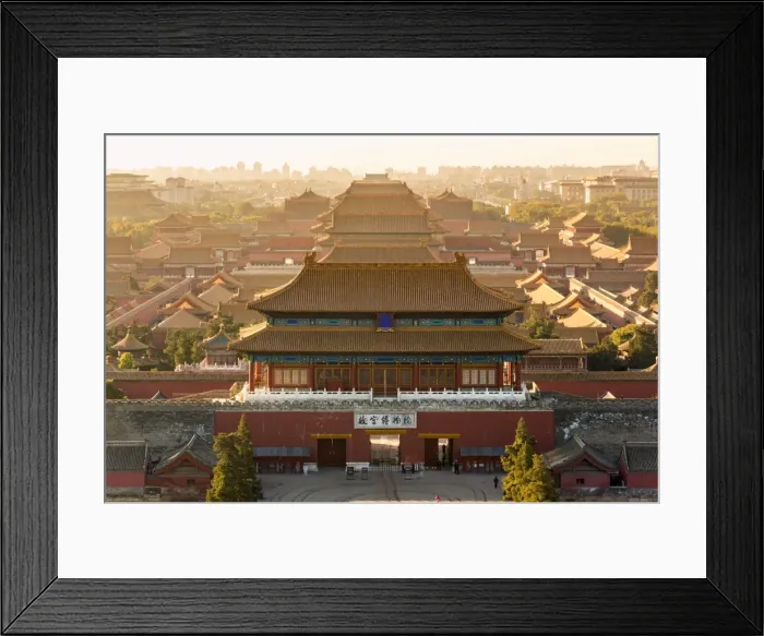 Framed Print : Aerial view of The Forbidden City, Beijing, China Framed Print : Aerial view of The Forbidden City, Beijing, China