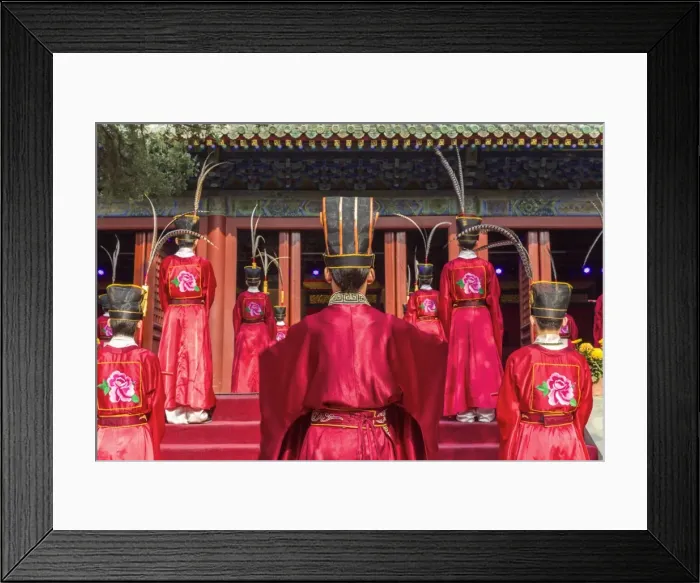 Framed Print : Cultural performance in period costume, Beijing, China Framed Print : Cultural performance in period costume, Beijing, China