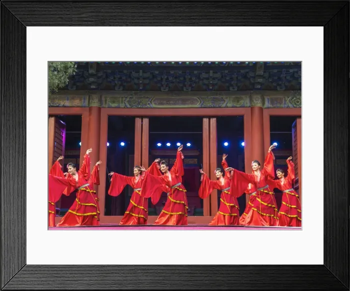 Framed Print : Cultural performance in period costume, Beijing, China Framed Print : Cultural performance in period costume, Beijing, China