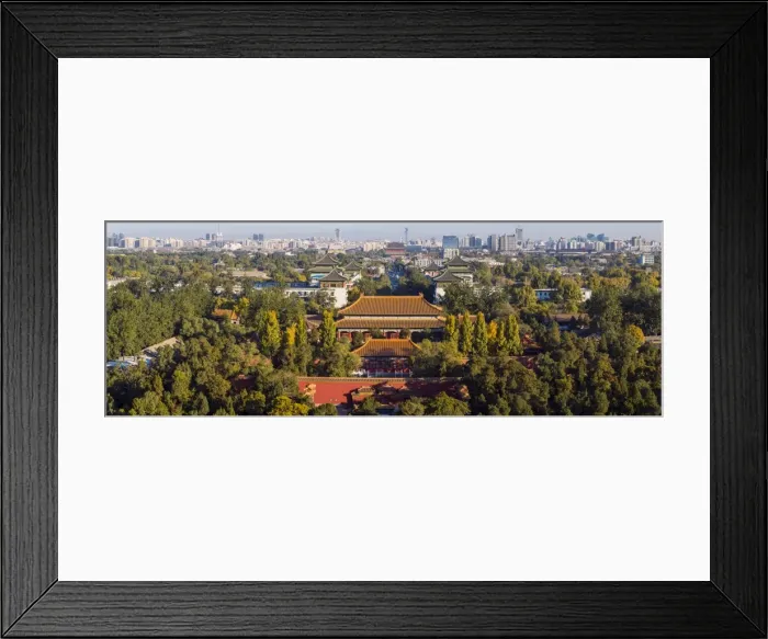 Framed Print : Aerial view of The Forbidden City and cityscape, Beijing, China Framed Print : Aerial view of The Forbidden City and cityscape, Beijing, China