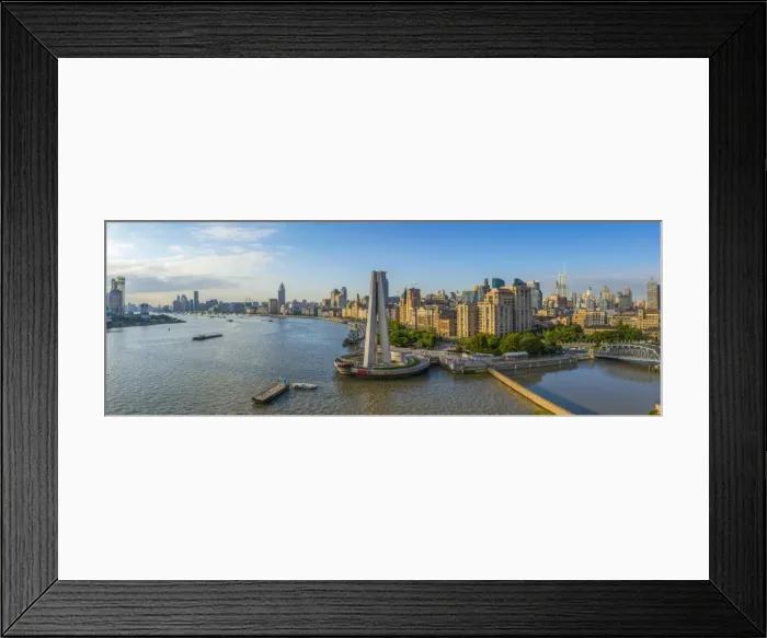 Framed Print : China, Shanghai, Huangpu District, The Bund, Huangpu Park, Monument to the People s Framed Print : China, Shanghai, Huangpu District, The Bund, Huangpu Park, Monument to the People s