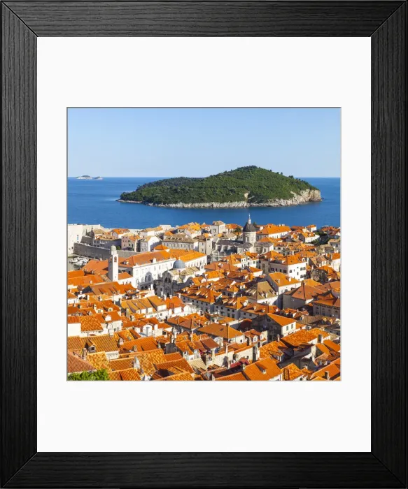 Framed Print : Elevated view over picturesque Stari Grad (Old Town), Dubrovnik, Dalmatia, Croatia Framed Print : Elevated view over picturesque Stari Grad (Old Town), Dubrovnik, Dalmatia, Croatia