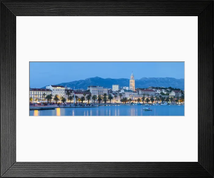 Framed Print : St. Domnius Cathedral Bell Tower & Stari Grad illuminated at dusk, Split, Central Dalmatia Framed Print : St. Domnius Cathedral Bell Tower & Stari Grad illuminated at dusk, Split, Central Dalmatia