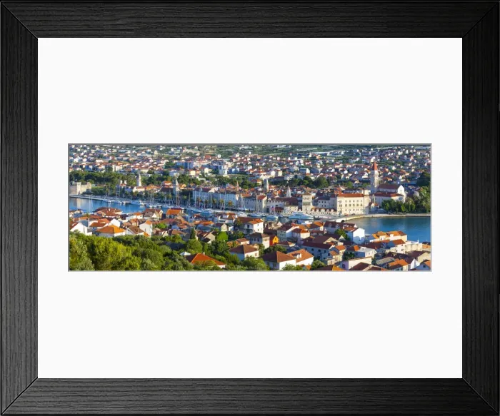 Framed Print : Elevated view over Trogirs Stari Grad (old town), Trogir, Dalmatia, Croatia Framed Print : Elevated view over Trogirs Stari Grad (old town), Trogir, Dalmatia, Croatia