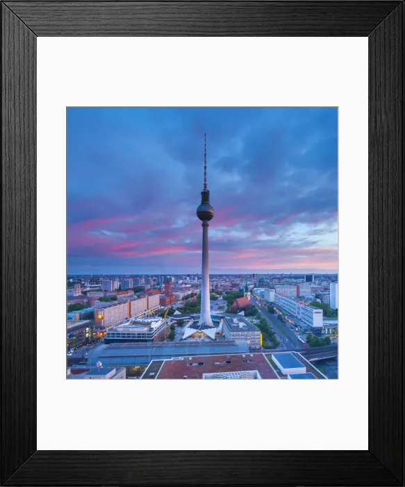 Framed Print : Fernsehturm, Alexanderplatz, Berlin, Germany Framed Print : Fernsehturm, Alexanderplatz, Berlin, Germany
