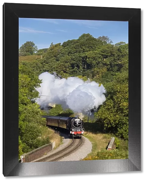 United Kingdom, England, North Yorkshire, Goathland. The Peppercorn Class A1 steam train