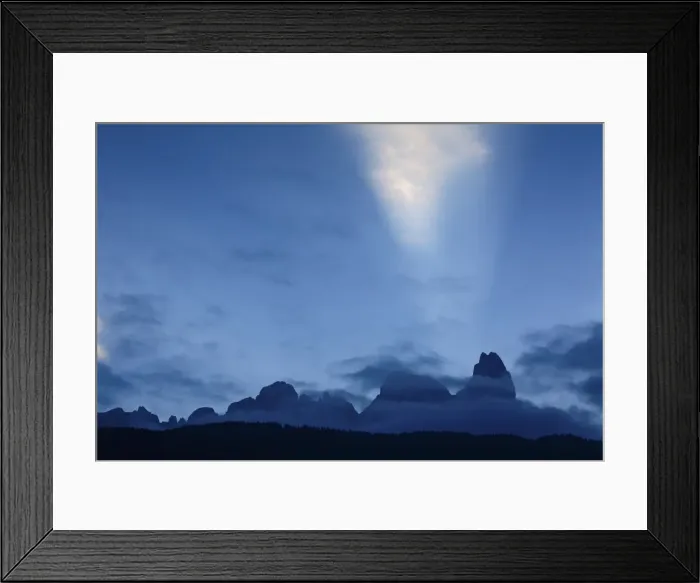 Framed Print : Italy, Veneto, Sunrise on the Cimon della Pala, Pale di San Martino Group Framed Print : Italy, Veneto, Sunrise on the Cimon della Pala, Pale di San Martino Group