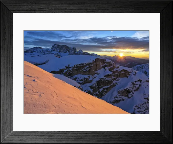 Framed Print : Italy, Veneto, Sunrise on the Croda di Toni Group Framed Print : Italy, Veneto, Sunrise on the Croda di Toni Group