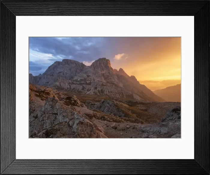 Framed Print : Italy, Trentino Alto Adige, Tre Cime National Park